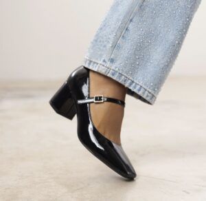 Zapatos GIOSEPPO MARY-JANE de tacón charol WINDHAM negro