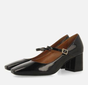 Zapatos GIOSEPPO MARY-JANE de tacón charol WINDHAM negro
