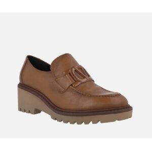 Zapatos de cuña en piel VIGUERA cuero