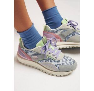 Zapatillas GIOSEPPO en piel y rejilla CAVENDISH multicolor