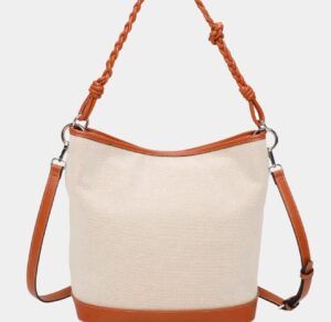 Bolso doble posición Binnari modelo Esla color cuero