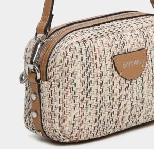 Bolso bandolera Binnari modelo Júcar color natural