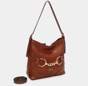 Bolso de hombro BINNARI Fanny color cuero