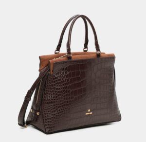 Bolso de mano BINNARI Mandy color marrón