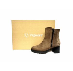 Botines de tacón Viguera 8326 vitelo sander