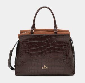 Bolso de mano BINNARI Mandy color marrón