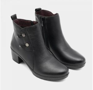 Botines de tacón The Happy Monk modelo Altea 015 negro