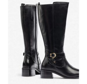 Botas de tacón en piel YOKONO LOP-406 negro